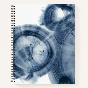 Quasare - Inky Blue Circles Notizbuch