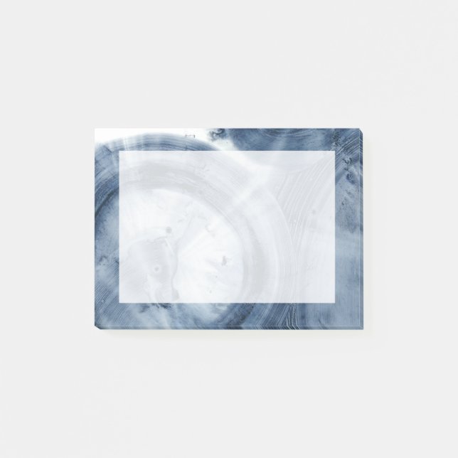 Quasare - Inky Blue Circles Post-it Klebezettel (Vorderseite)