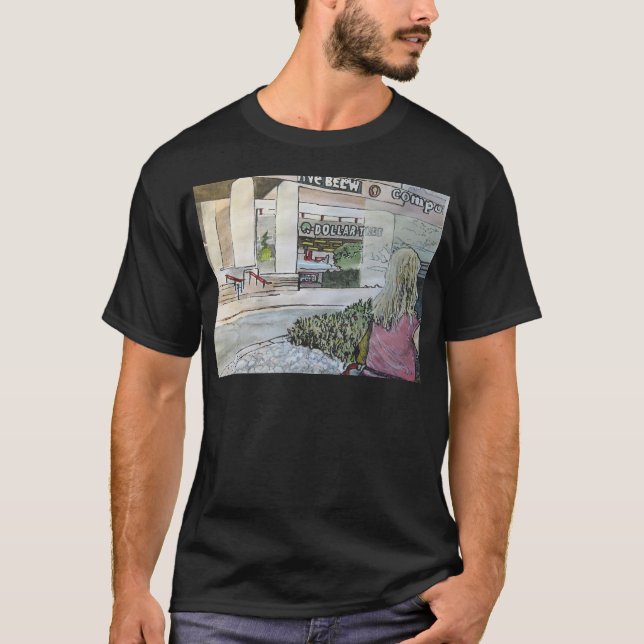 Quasi-Orientalischer Steingarten T-Shirt (Vorderseite)