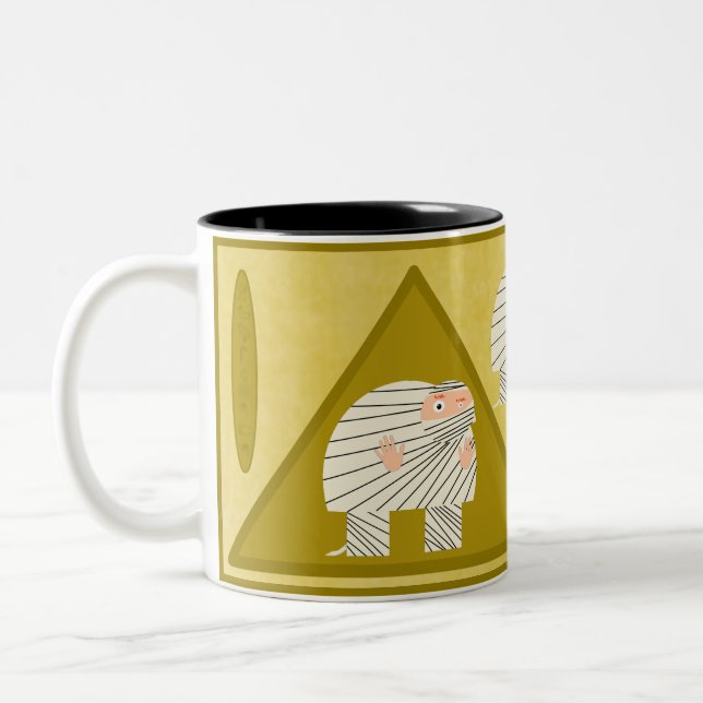 Quasimodo als Mama-Tasse Zweifarbige Tasse (Links)