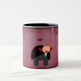 Quasimodo als Vampir Zweifarbige Tasse