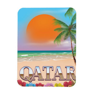 Quatar-Reiseplakat Magnet
