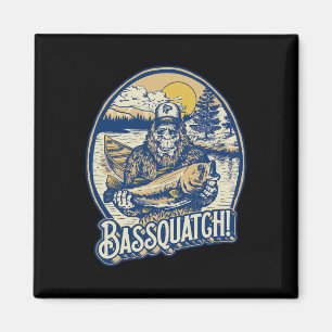 Quatch! B Fischer Sasquatch Funny Bigfoot Fishi Magnet