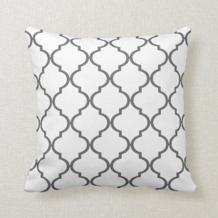 Quatrefoil DIY WÄHLEN IHR EIGENES Grau der FARBE  Kissen