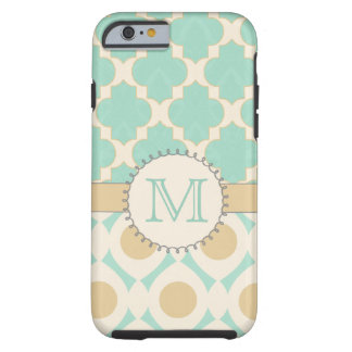 Quatrefoil Monogramm Mally Mac Tough iPhone 6 Hülle