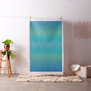 Quatrefoil Ombre Blue Stoff