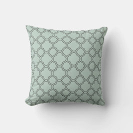 Quatrefoil Palladian Blue Decorative Pillow Kissen