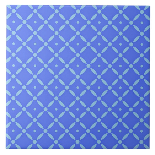 QuatreFolie Blue Design Fliese (Vorderseite)