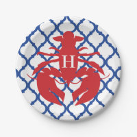Quatrefolie Hummer Monogram Party Teller