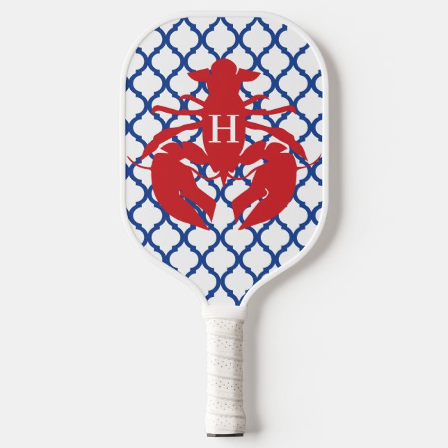 Quatrefolie Hummer Monogram Pickleball Paddel Schläger (Vorderseite)