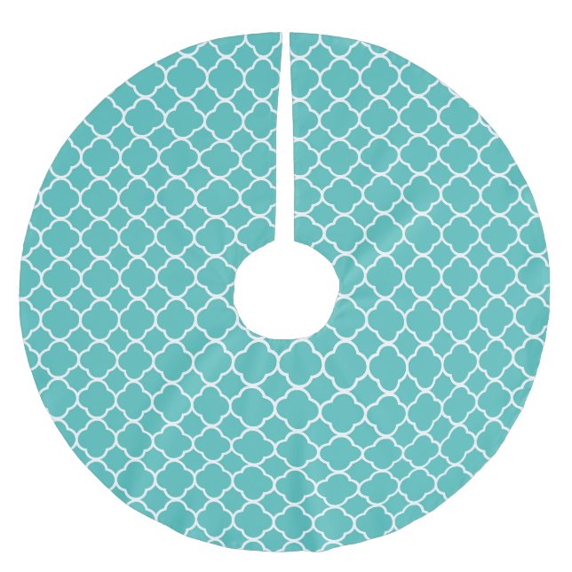 Quatrefolie Polyester Weihnachtsbaumdecke (Vorderseite)