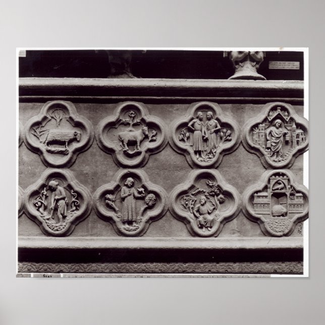 Quatrefolien mit den Zeichen des Dialeks Poster (Vorne)