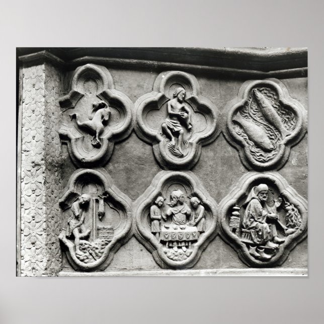 Quatrefolien mit den Zeichen des Dialeks Poster (Vorne)