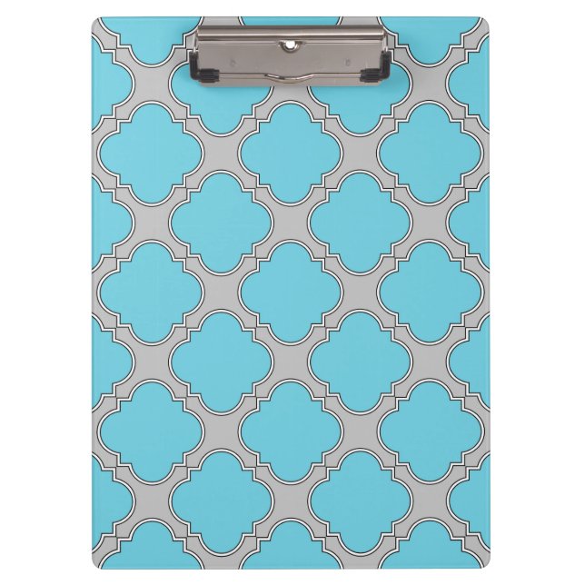 Quatrefolienblau und grau klemmbrett (Vorderseite)
