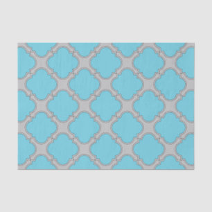 Quatrefolienblau und grau seidenpapier