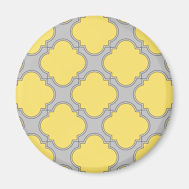 Quatrefoliengelb und grau magnet (Vorne)
