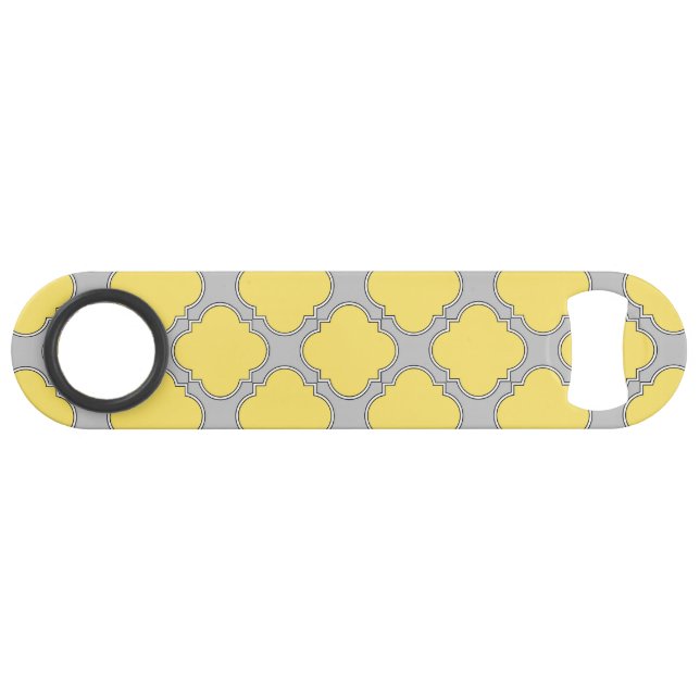 Quatrefoliengelb und grau speed flaschenöffner (Vorderseite (Horizontal))
