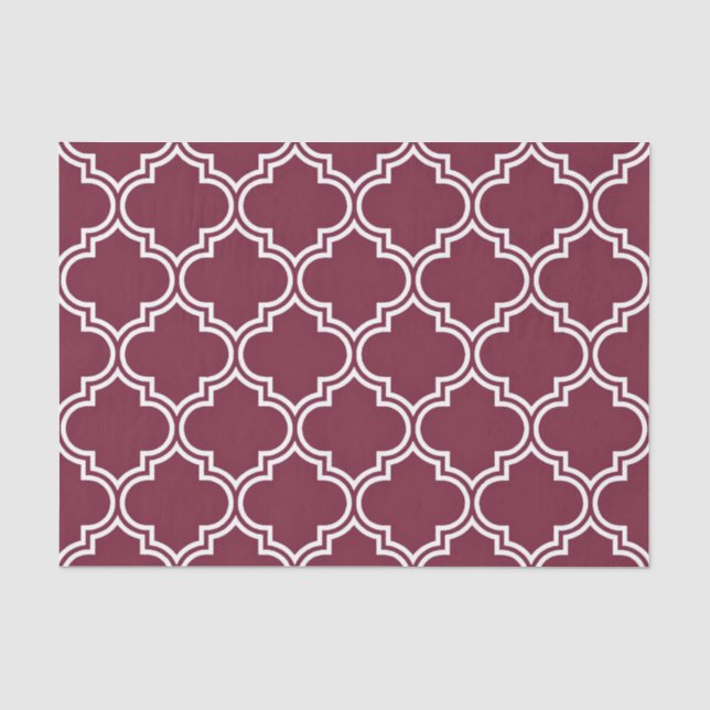 Quatrefolienmuster Seidenpapier (Vorderseite)