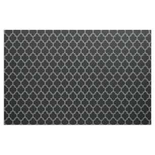 Quatrefolienweiß auf schwarz stoff