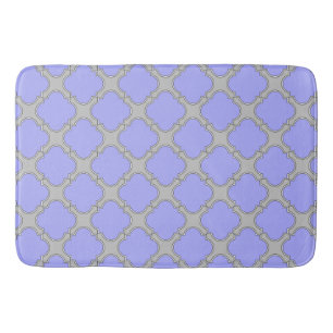 Quatrefolienzwinkle und Grau Badematte