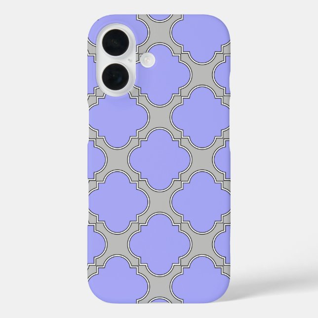 Quatrefolienzwinkle und Grau Case-Mate iPhone Hülle (Rückseite)