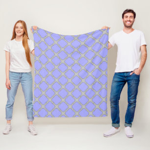 Quatrefolienzwinkle und Grau Fleecedecke