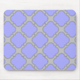 Quatrefolienzwinkle und Grau Mousepad