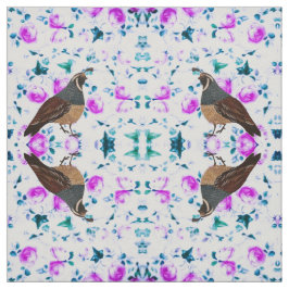 Quatsche auf Pink Chintz Fabric Stoff