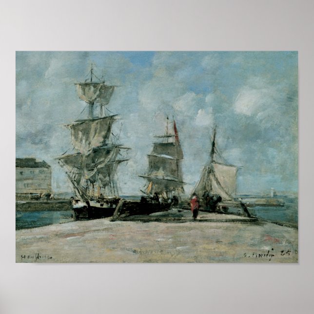 Quay at Honfleur Poster (Vorne)