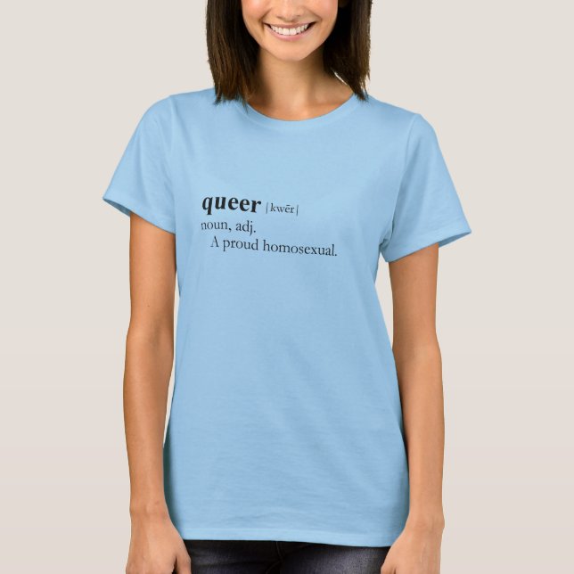 QUE (Begriffsbestimmung) T-Shirt (Vorderseite)
