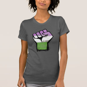 Que / Genderqueer-Faust T-Shirt