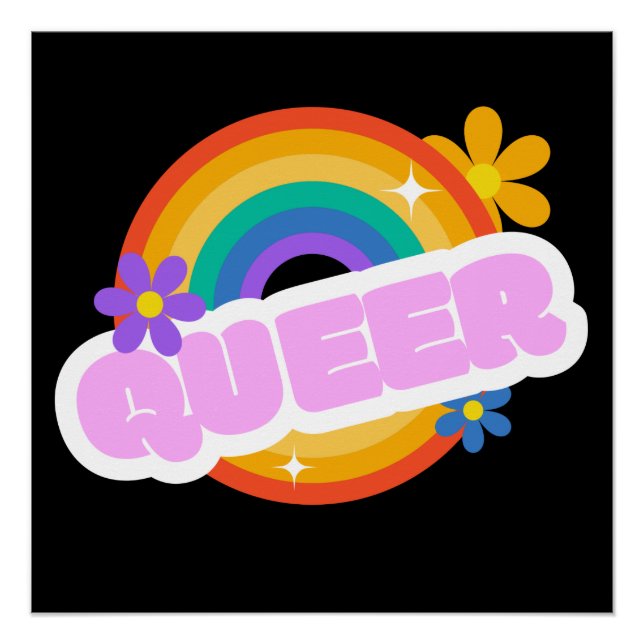 Que. LGBT+Stolz. Poster (Vorderseite)