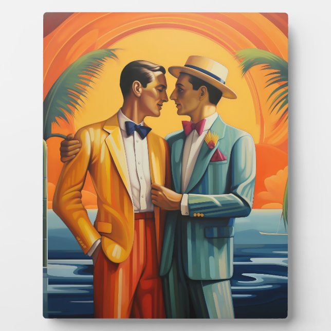 Que und Chic: Art Deco's Liebe Legacy Fotoplatte (Vorderseite)