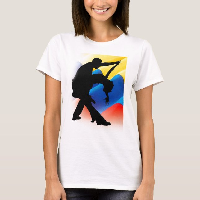 Que Viva La-Salsa Colombiana T-Shirt (Vorderseite)