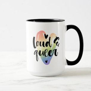 Que Wasserfarbenherz Tasse
