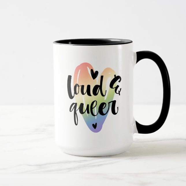 Que| Wasserfarbenherz Tasse (Rechts)