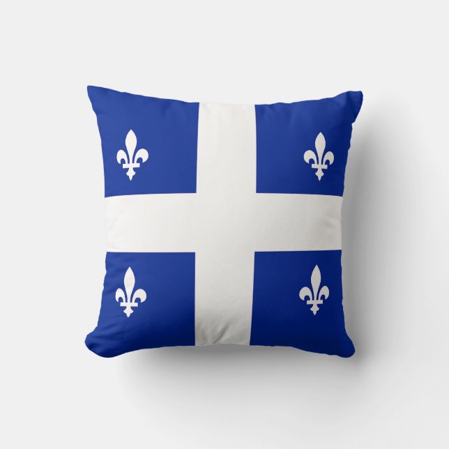 Quebec, Canada Flag American MoJo Pillow Kissen (Vorderseite)