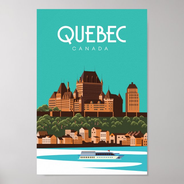 Quebec Canada Reiseplakat Poster (Vorne)