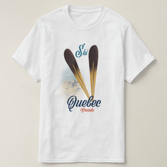 Quebec Canada Skipster T-Shirt (Design vorne)