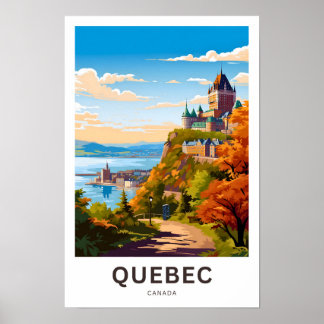 Quebec Canada Travel Print Poster
