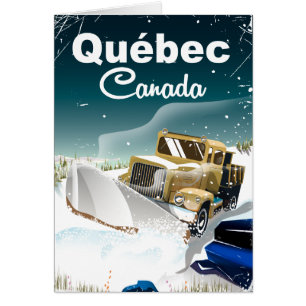 Québec Canada Vintage Reiseplakat
