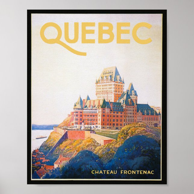 Quebec Canada Vintage Travel Poster (Vorne)