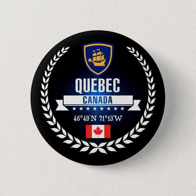 Quebec City Button (Vorderseite)