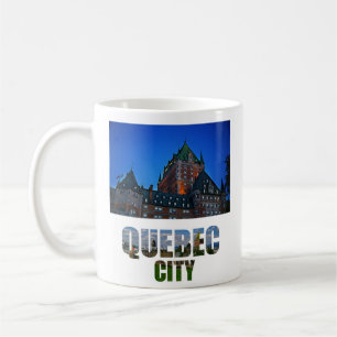 Quebec City Canada Chateau Frontenac Foto Kaffeetasse