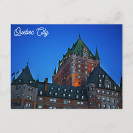 Quebec City Canada Chateau Frontenac Travel Foto Postkarte