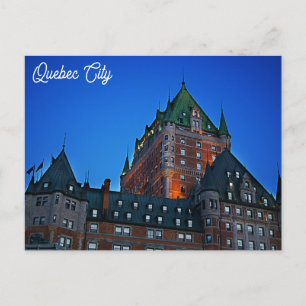 Quebec City Canada Chateau Frontenac Travel Foto Postkarte