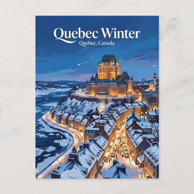 Quebec City Canada Postkarte (Vorderseite)