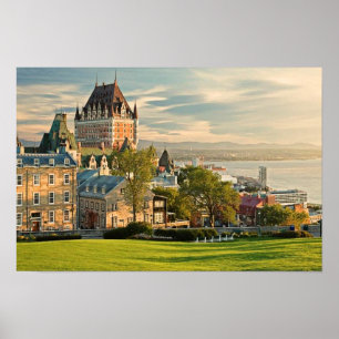 Quebec City Canada stilisiert Poster
