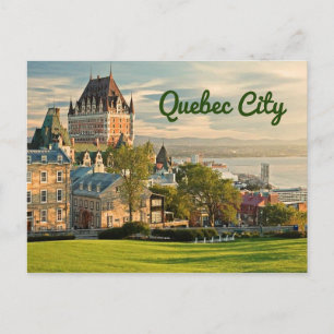 Quebec City Canada stilisiert Postkarte