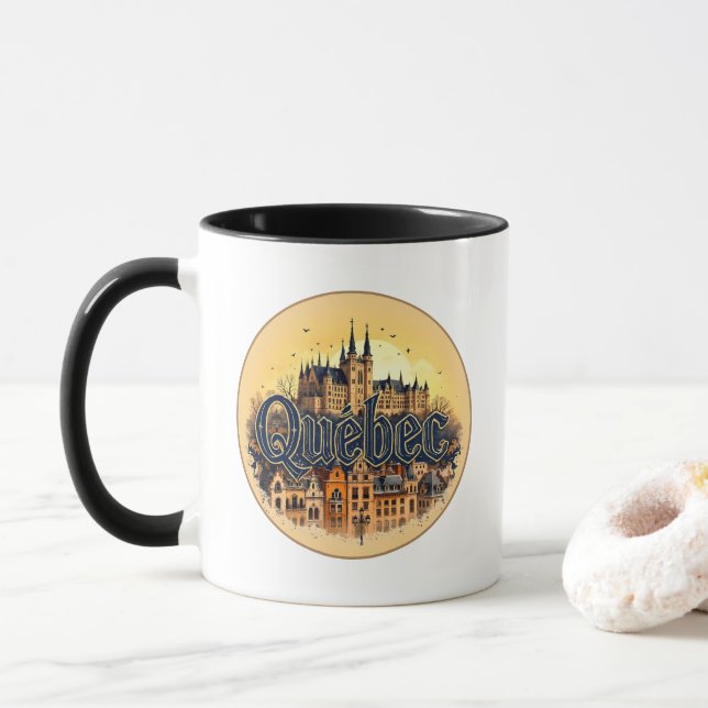 Quebec City Canada Tasse (Mit Donut)